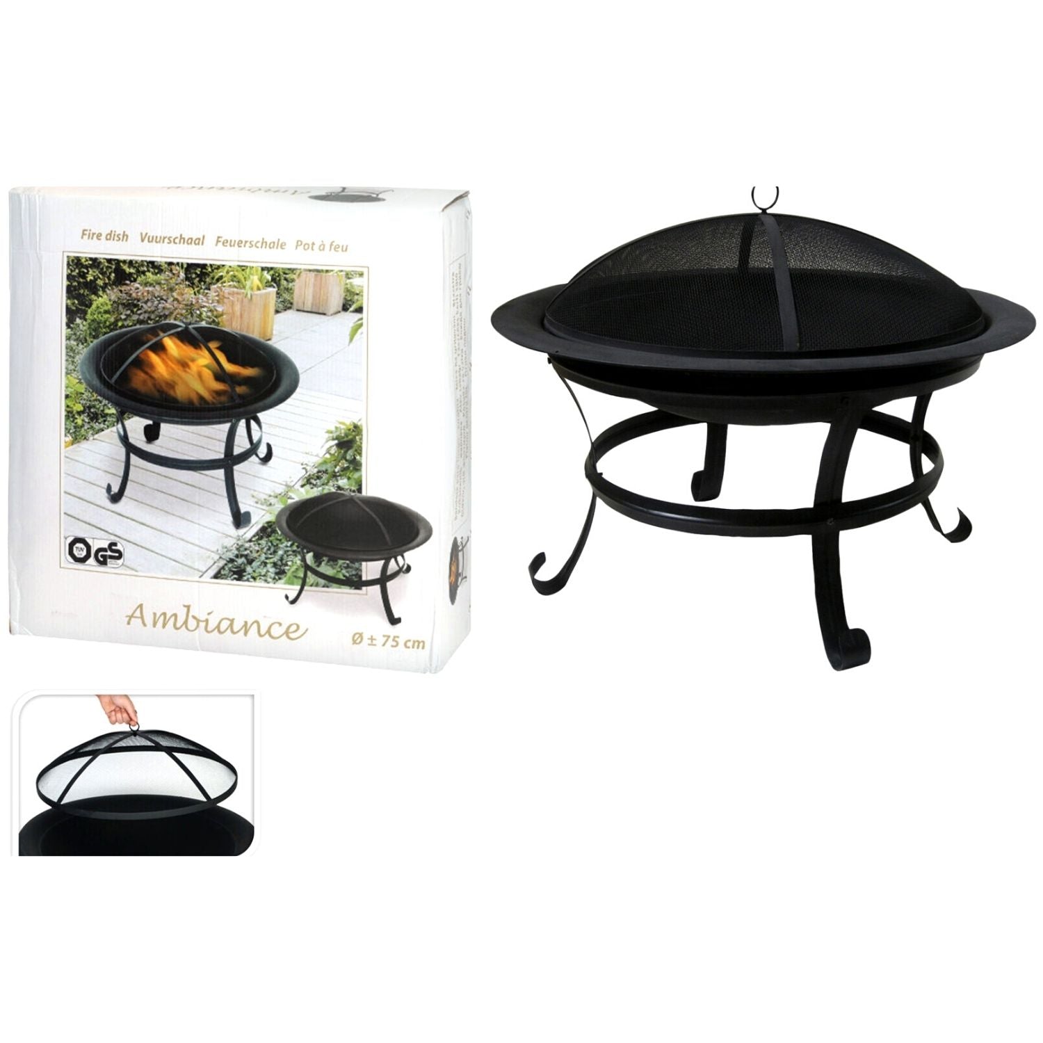 Koopman Fire Dish - Black 1 Shaws Department Stores