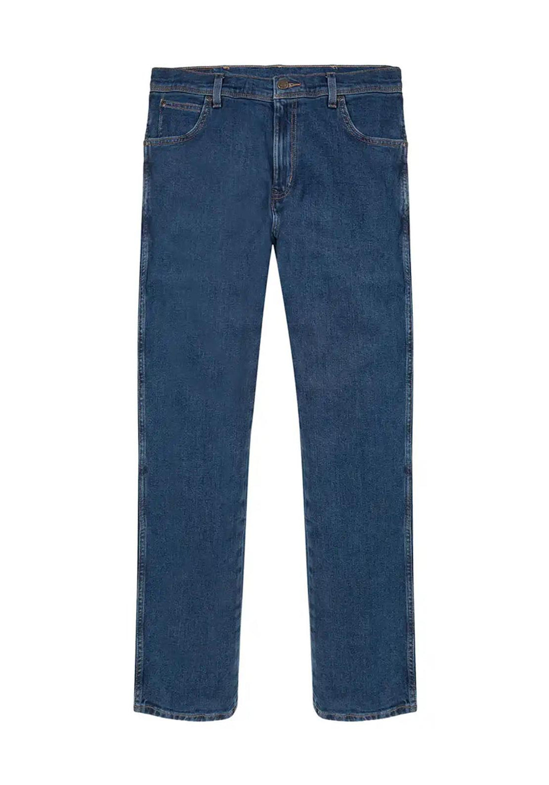 Wrangler Men's Regular Fit Durable Stretch Jeans – 99% Cotton / 1% Elastane, 5-Pocket, Medium Wash
