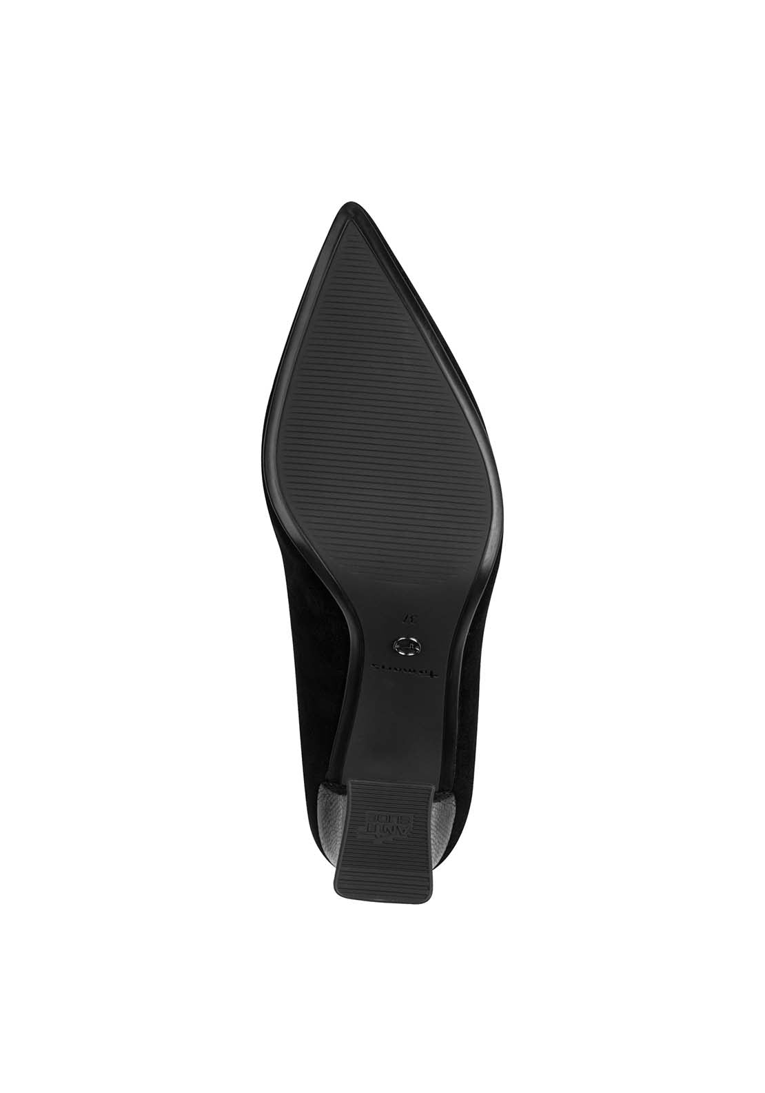 Tamaris Heel Court Shoe - Black 6 Shaws Department Stores