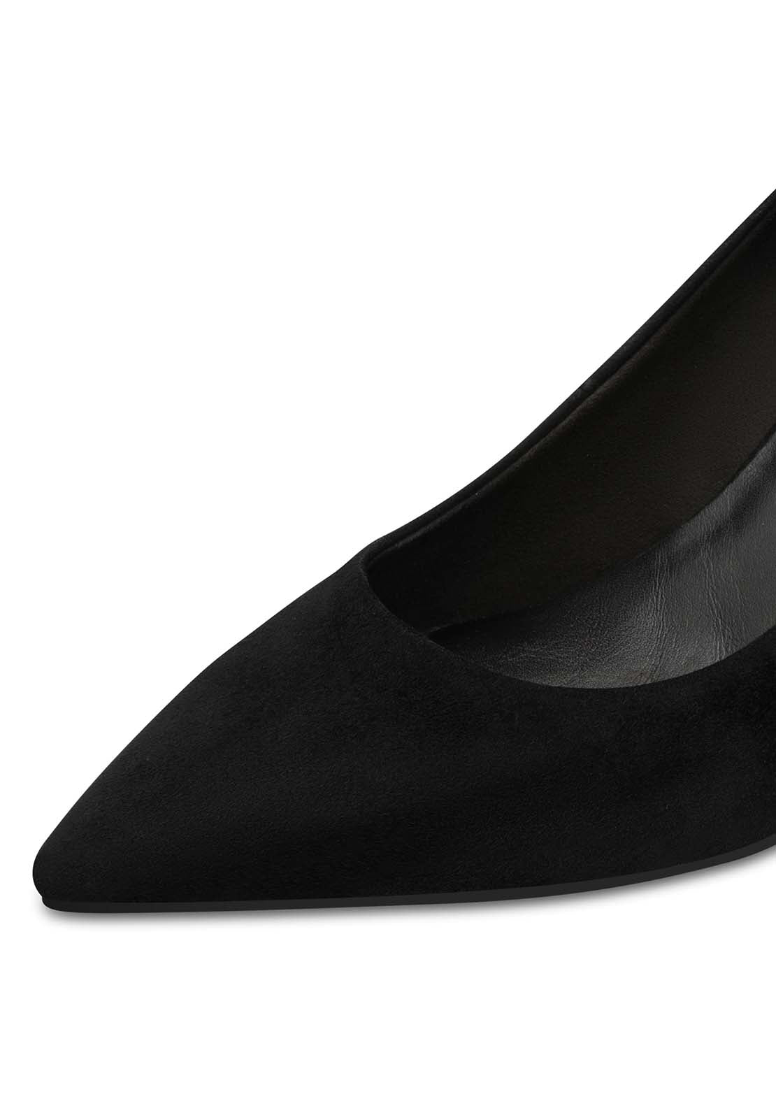 Tamaris Heel Court Shoe - Black 4 Shaws Department Stores