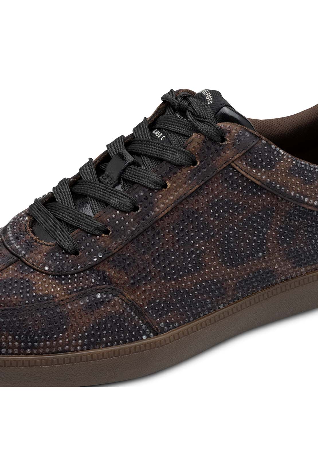 Tamaris Diamante Bling Flat Gum Sole - Mocca Leopard 4 Shaws Department Stores