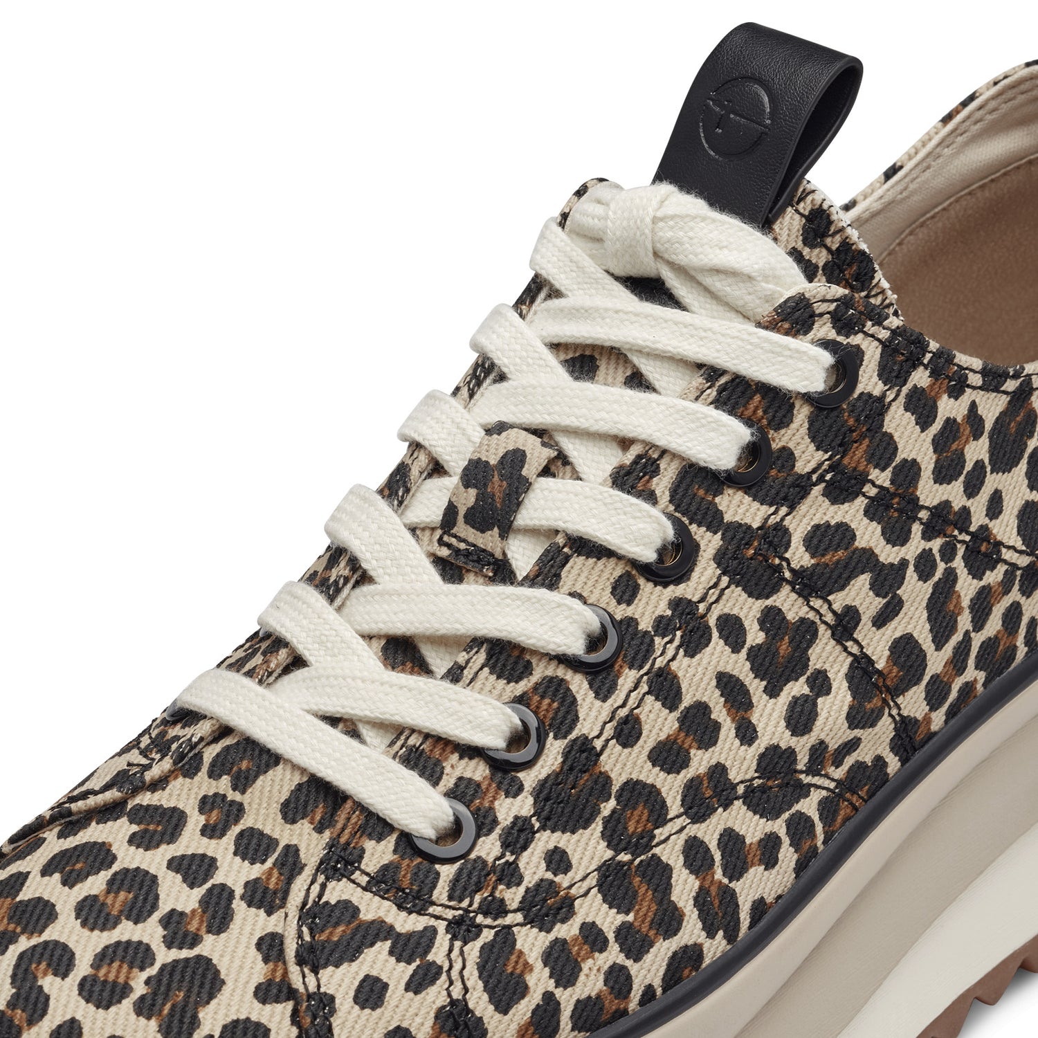 Tamaris High Platform Trainer - Leopard Print 2 Shaws Department Stores