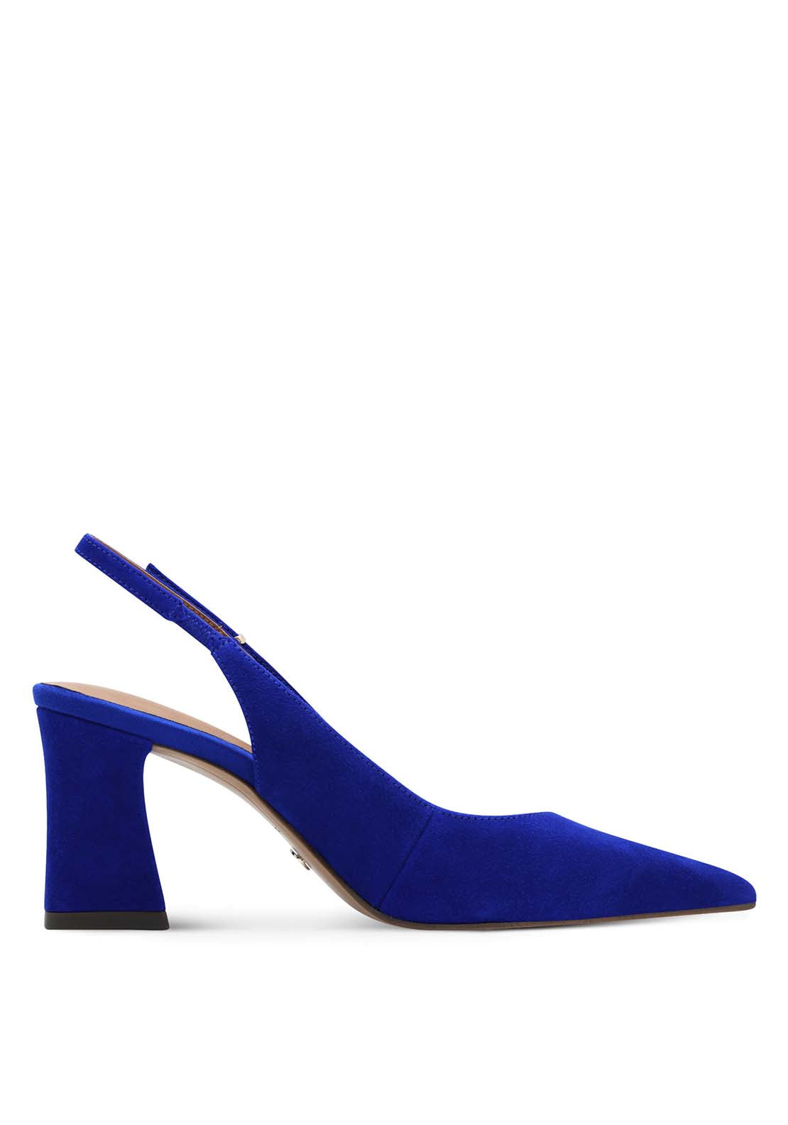 Tamaris Sling Back Heeled Shoe - Royal Blue 4 Shaws Department Stores