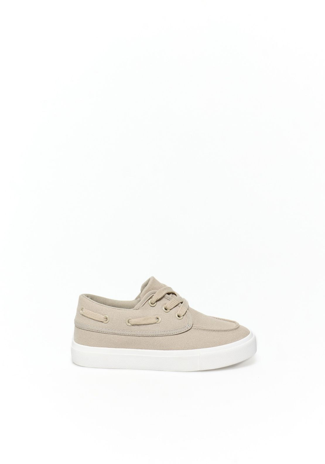 Sfera Canvas Loafer Trainers - Beige 1 Shaws Department Stores