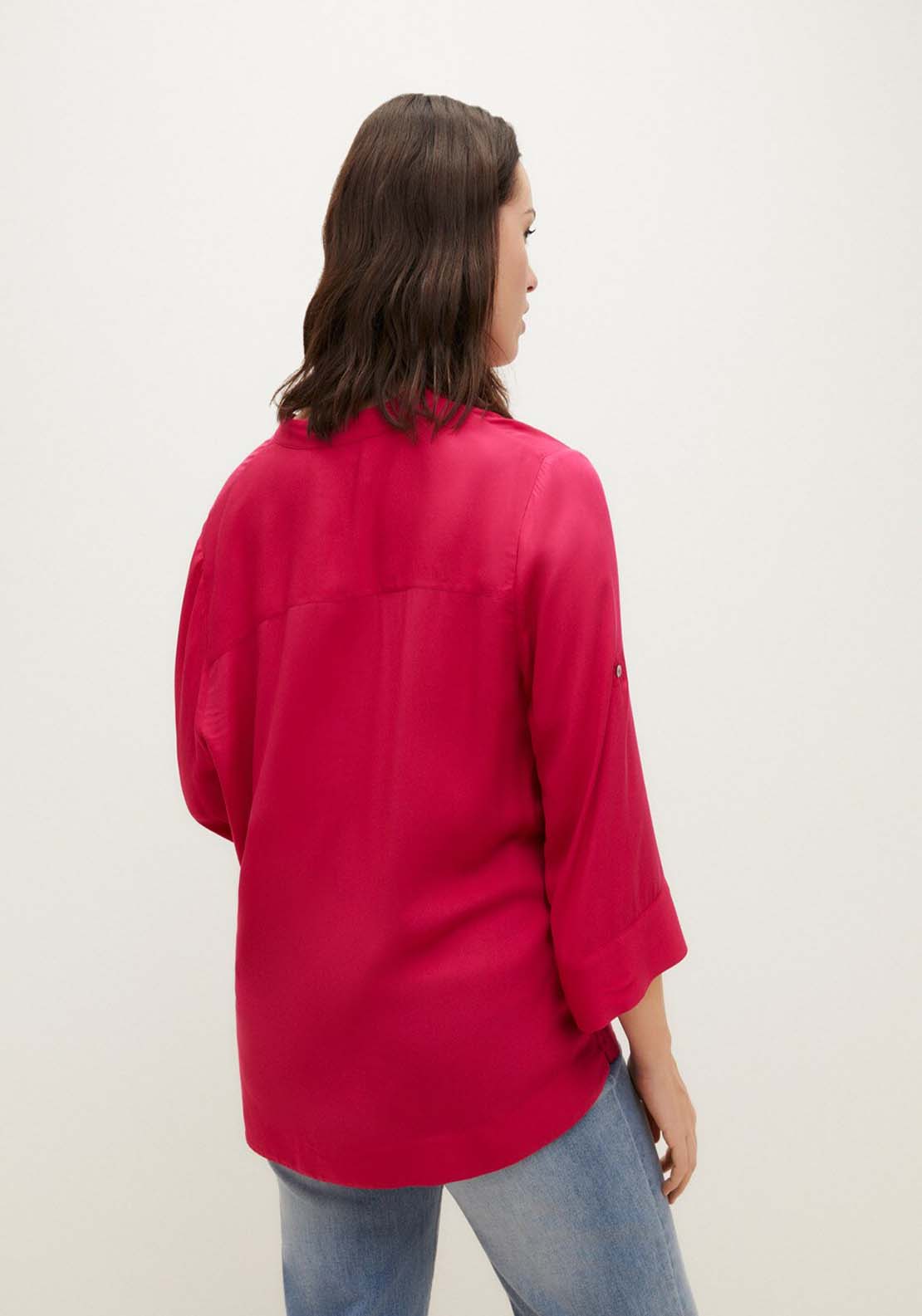 Couchel Long Sleeve Blouse - Fuchsia 2 Shaws Department Stores