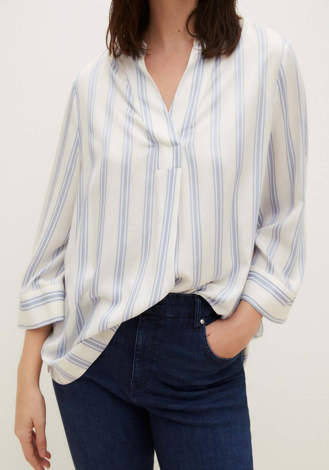 Couchel Stripes Long Sleeve Blouse 2 Shaws Department Stores