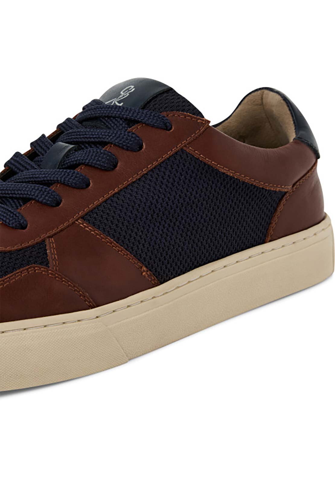 Marco Tozzi Two Tone Leather Trim Casual S - Cognac Comb 6 Shaws Department Stores