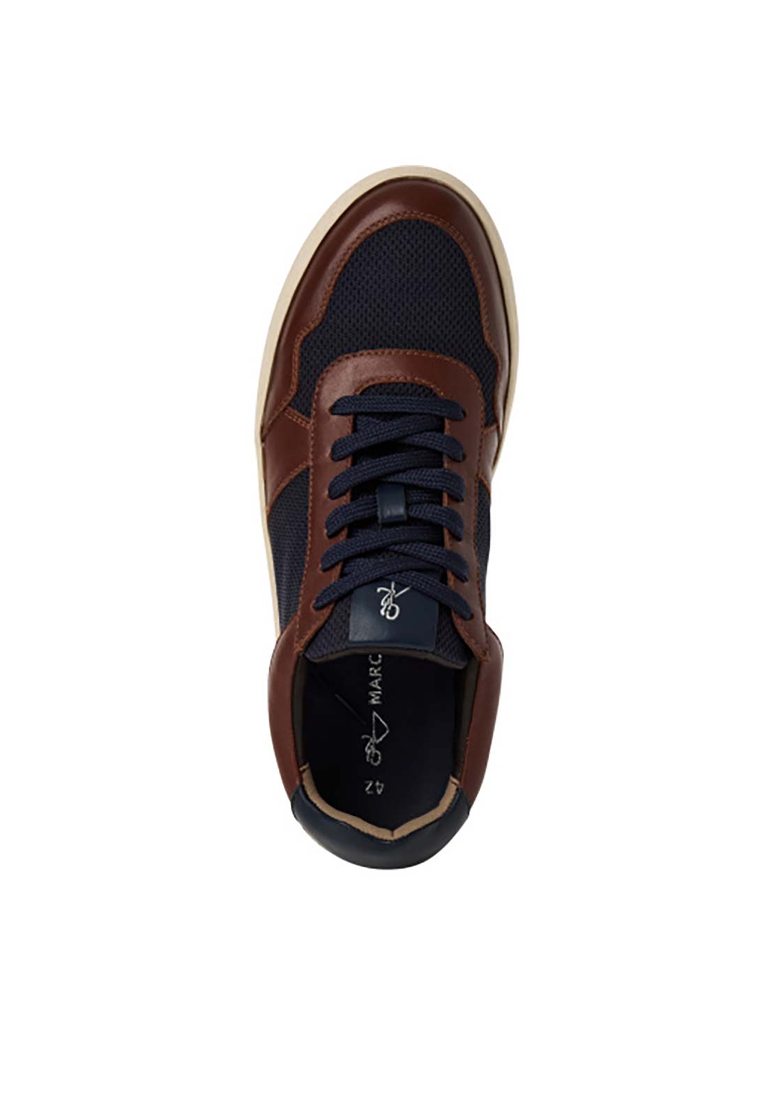 Marco Tozzi Two Tone Leather Trim Casual S - Cognac Comb 3 Shaws Department Stores