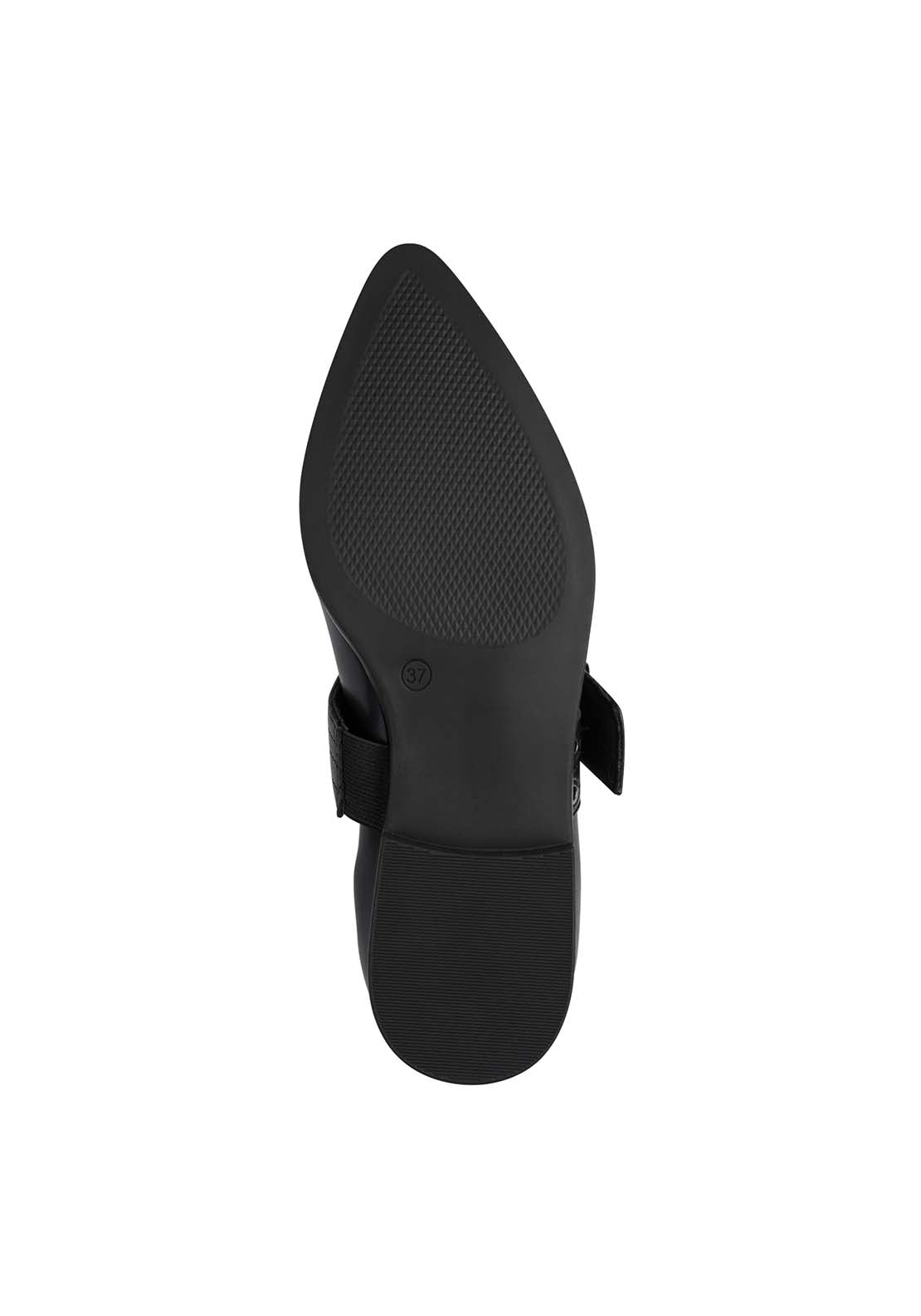 Marco Tozzi Ballet Flat With Buckle - Black 6 Shaws Department Stores