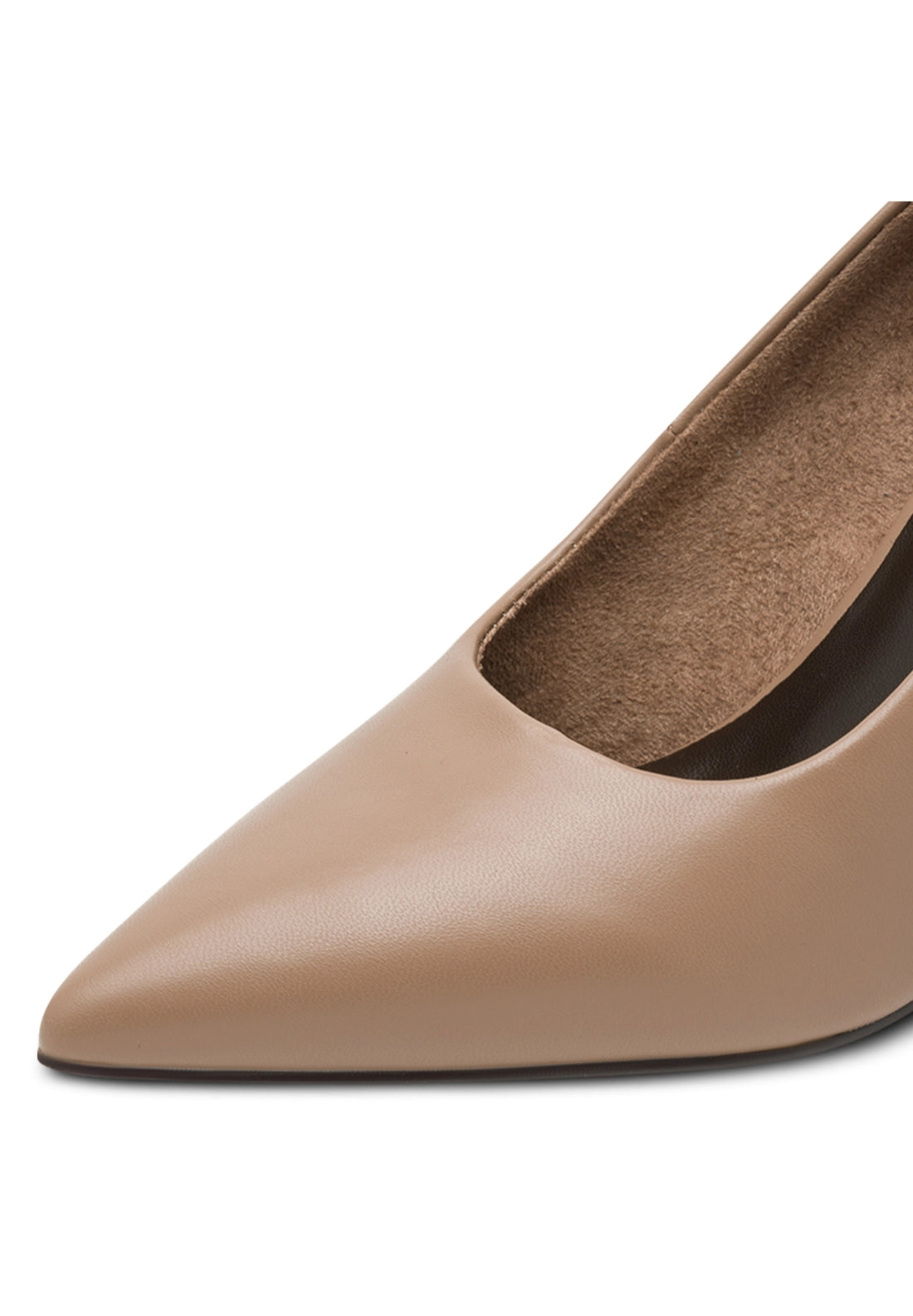 High Heel Court Shoe - Dk Cappucino