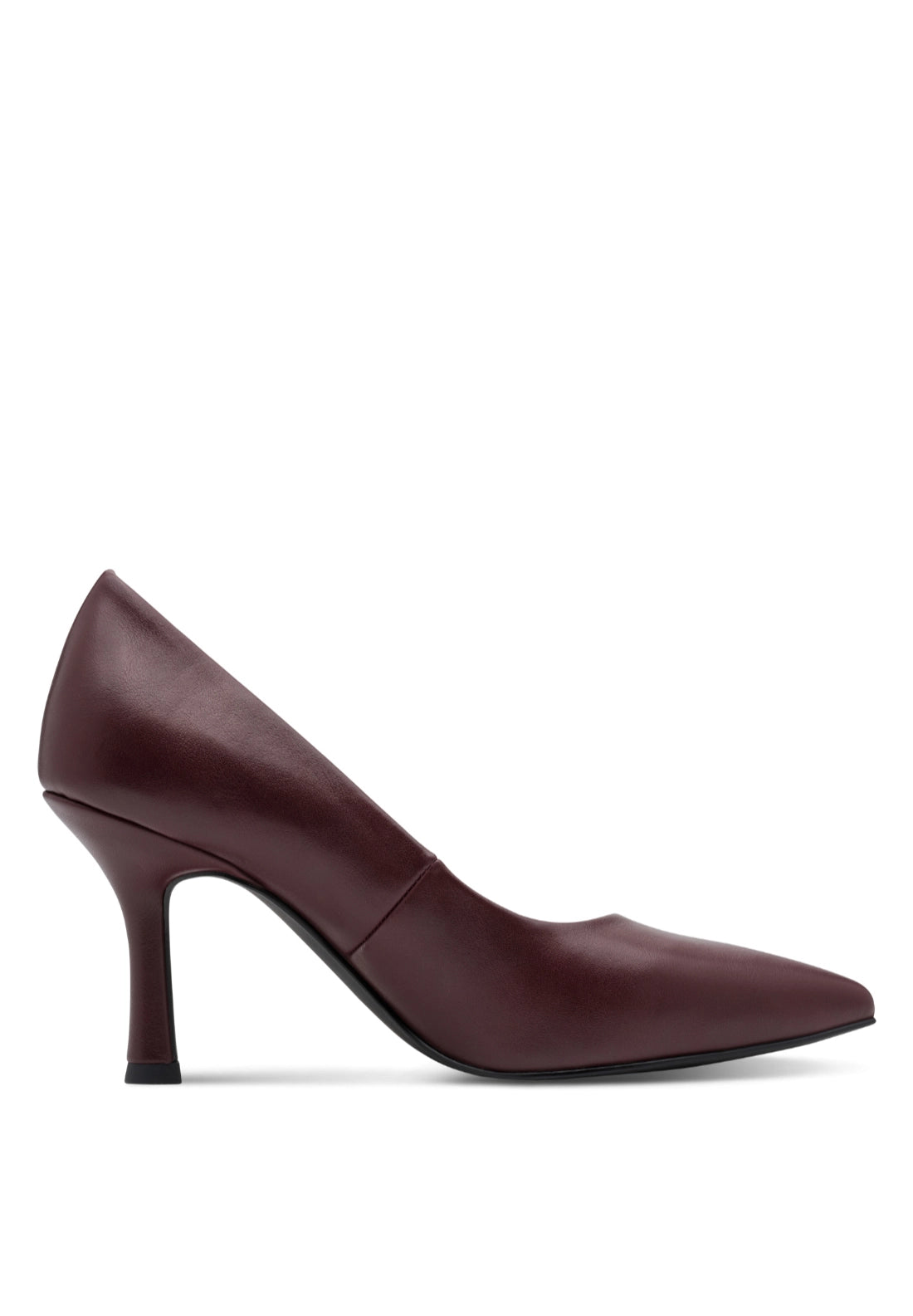 High Heel Court Shoe - Wine