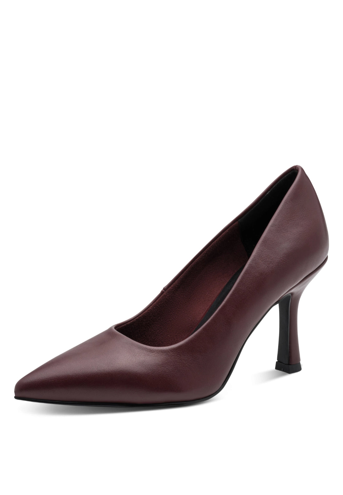 High Heel Court Shoe - Wine