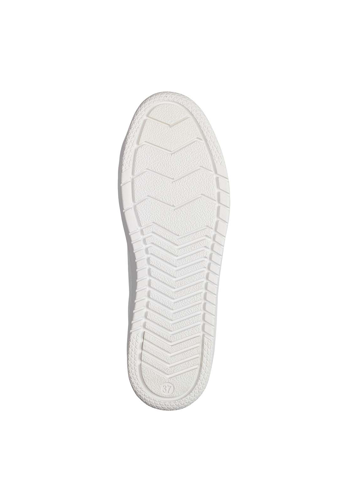 Marco Tozzi Palm Beach Flat Zip Trainer - White 5 Shaws Department Stores