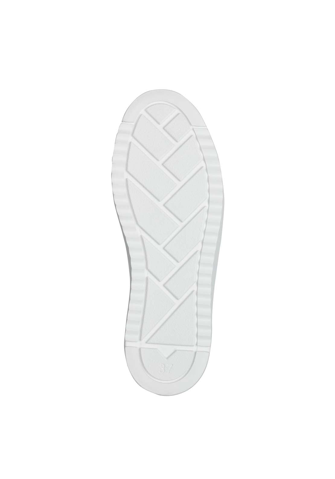 Marco Tozzi Bungee Lace White Trainer - White 5 Shaws Department Stores