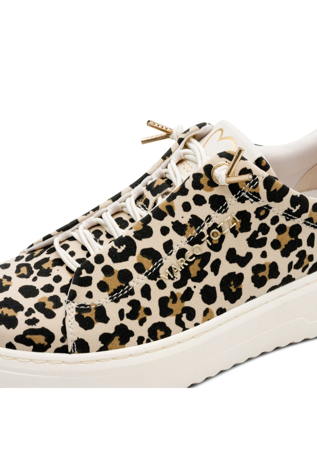 Marco Tozzi Bungee Lace Trainer - Leo Cream 4 Shaws Department Stores