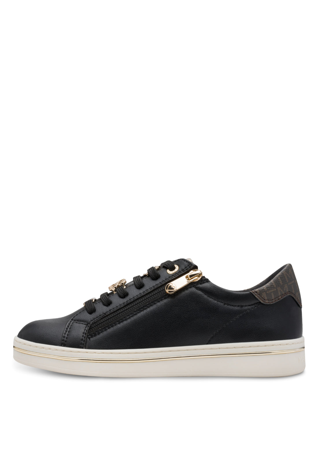 Marco Tozzi Lace Detail Trainer - Black 1 Shaws Department Stores
