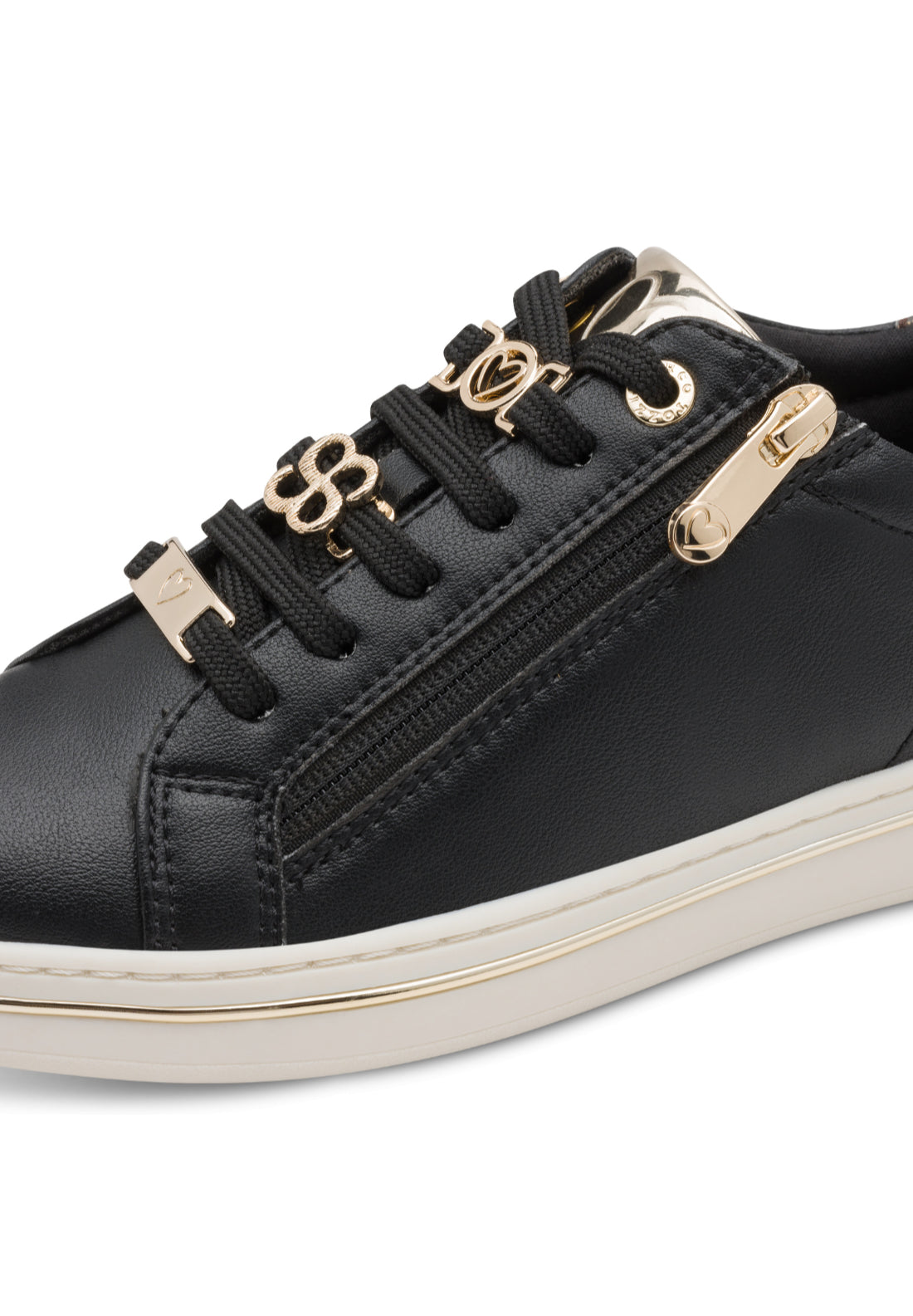 Marco Tozzi Lace Detail Trainer - Black 4 Shaws Department Stores