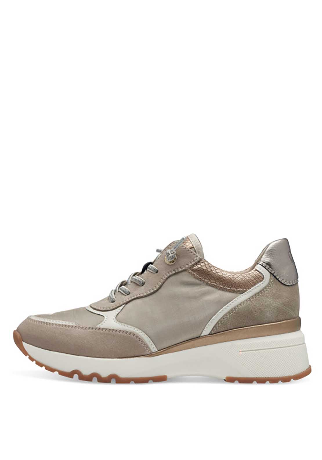 Marco Tozzi Georgia Trainer - Taupe 2 Shaws Department Stores