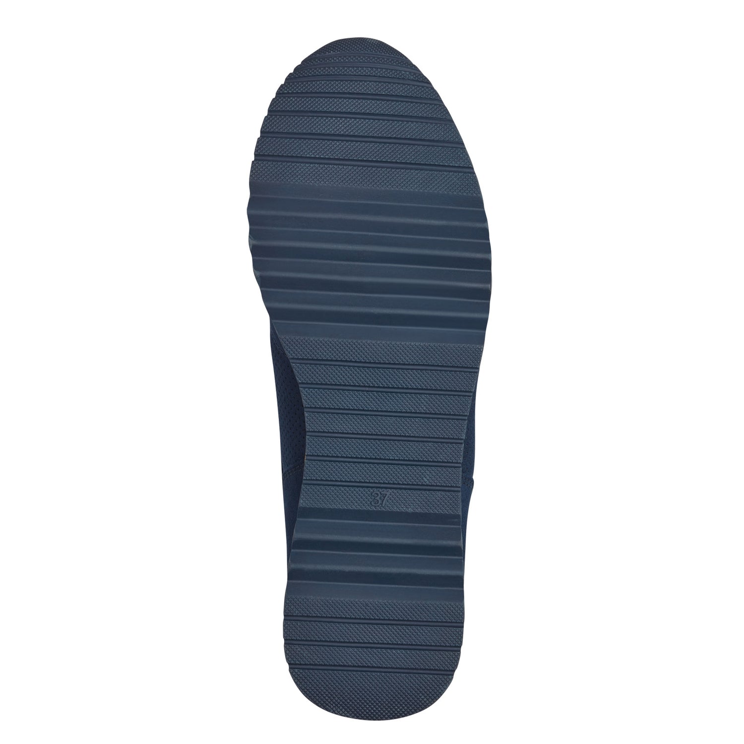 Marco Tozzi Amelia Cork Trim Trainer - Navy 5 Shaws Department Stores