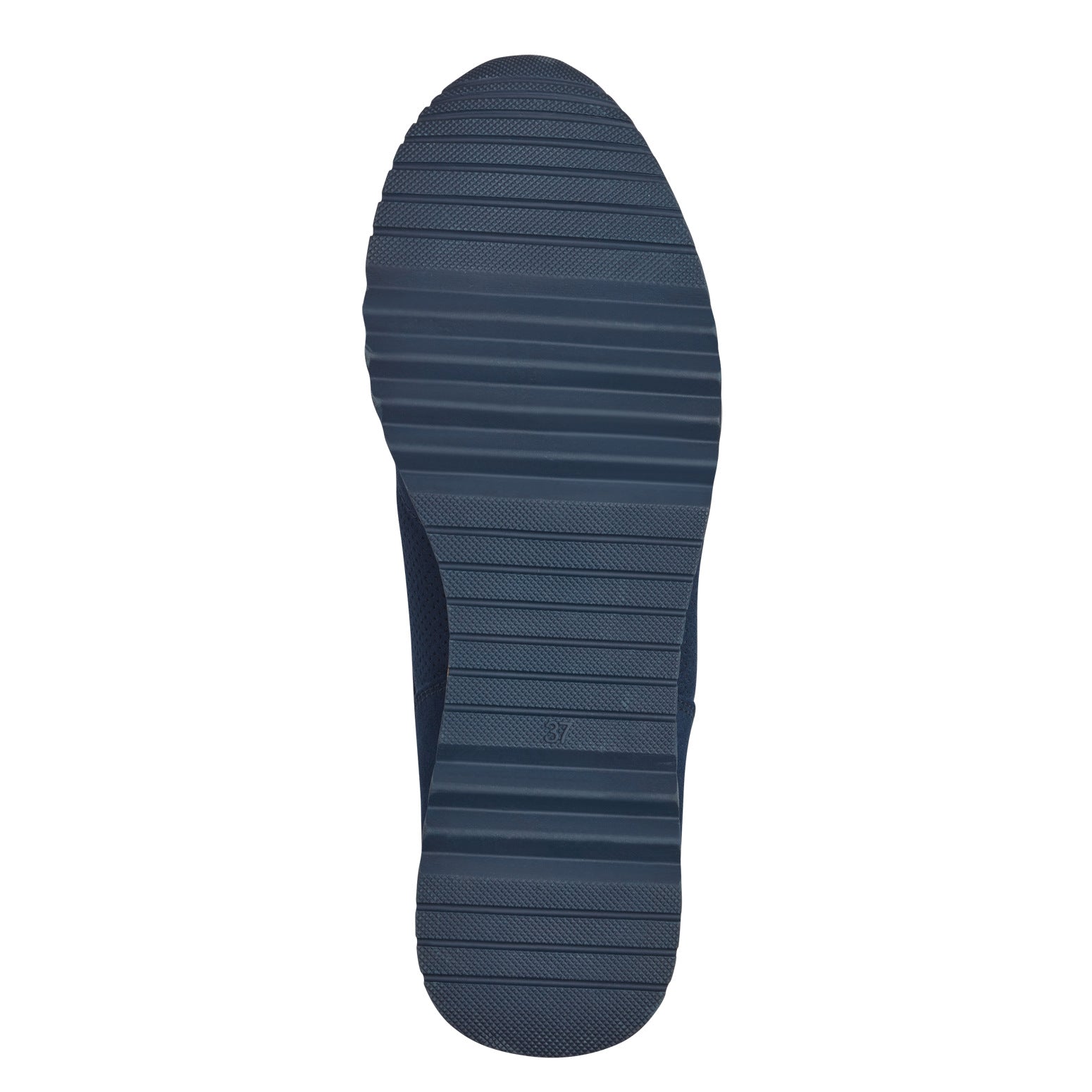 Marco Tozzi Amelia Cork Trim Trainer - Navy 5 Shaws Department Stores