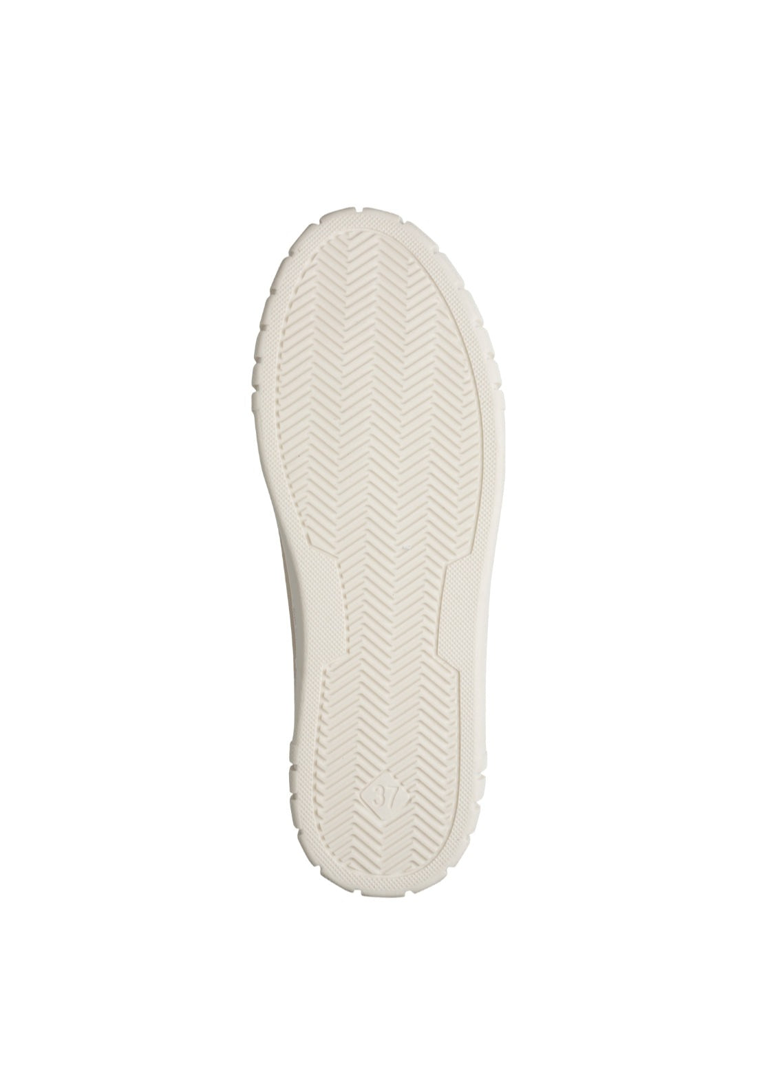 Marco Tozzi Metallic Platform Trainer - Beige 6 Shaws Department Stores