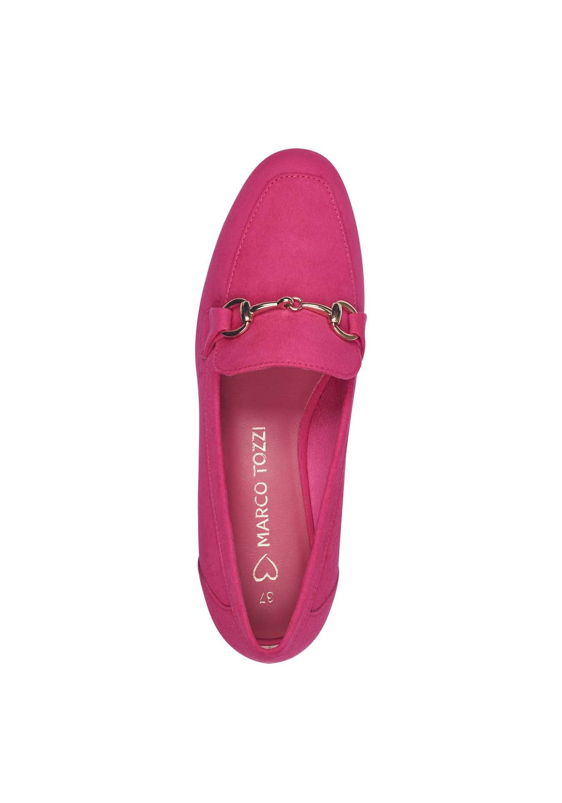 Marco Tozzi Jo Buckle Loafer - Pink 3 Shaws Department Stores