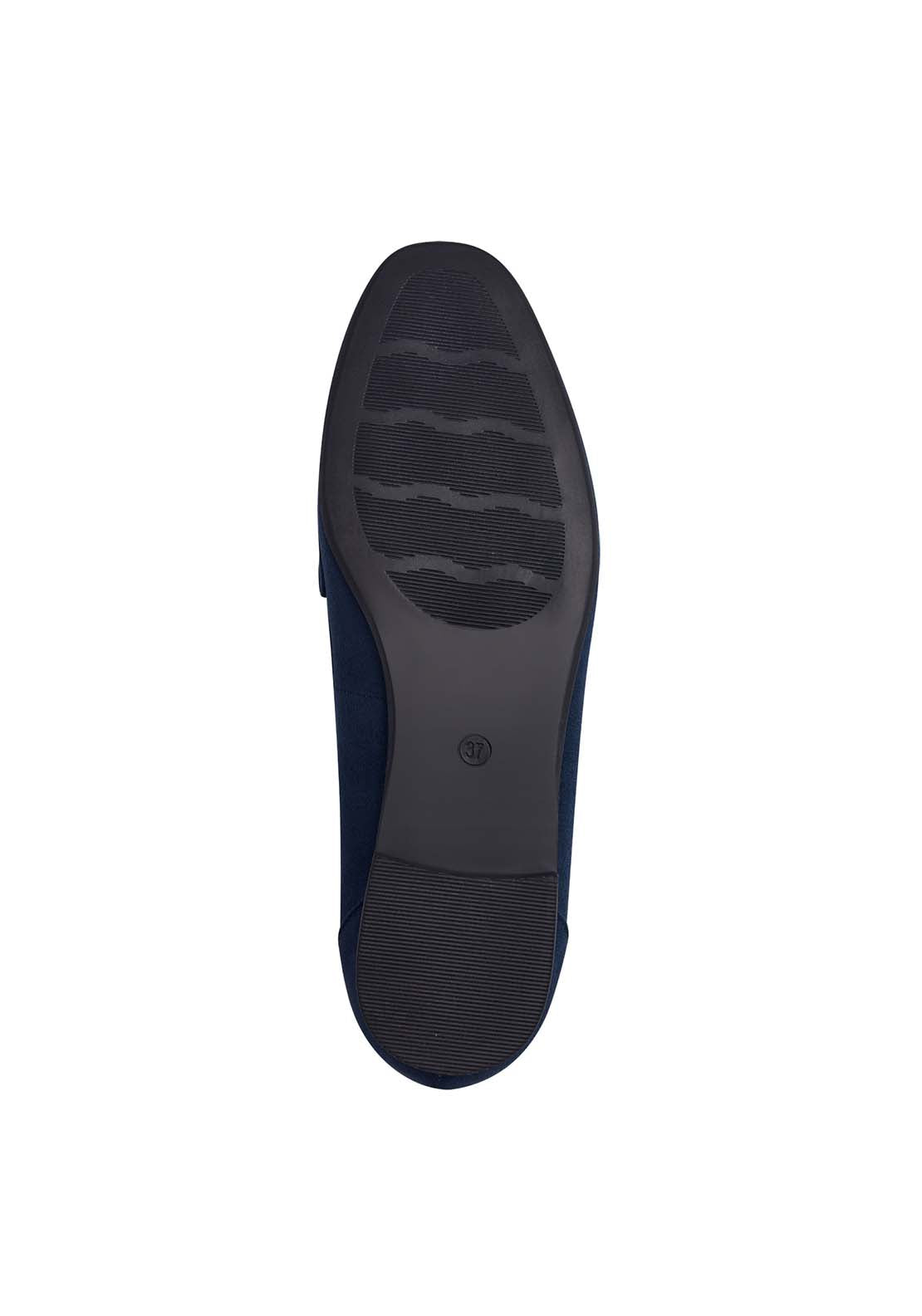Marco Tozzi Jo Buckle Loafer - Navy 5 Shaws Department Stores