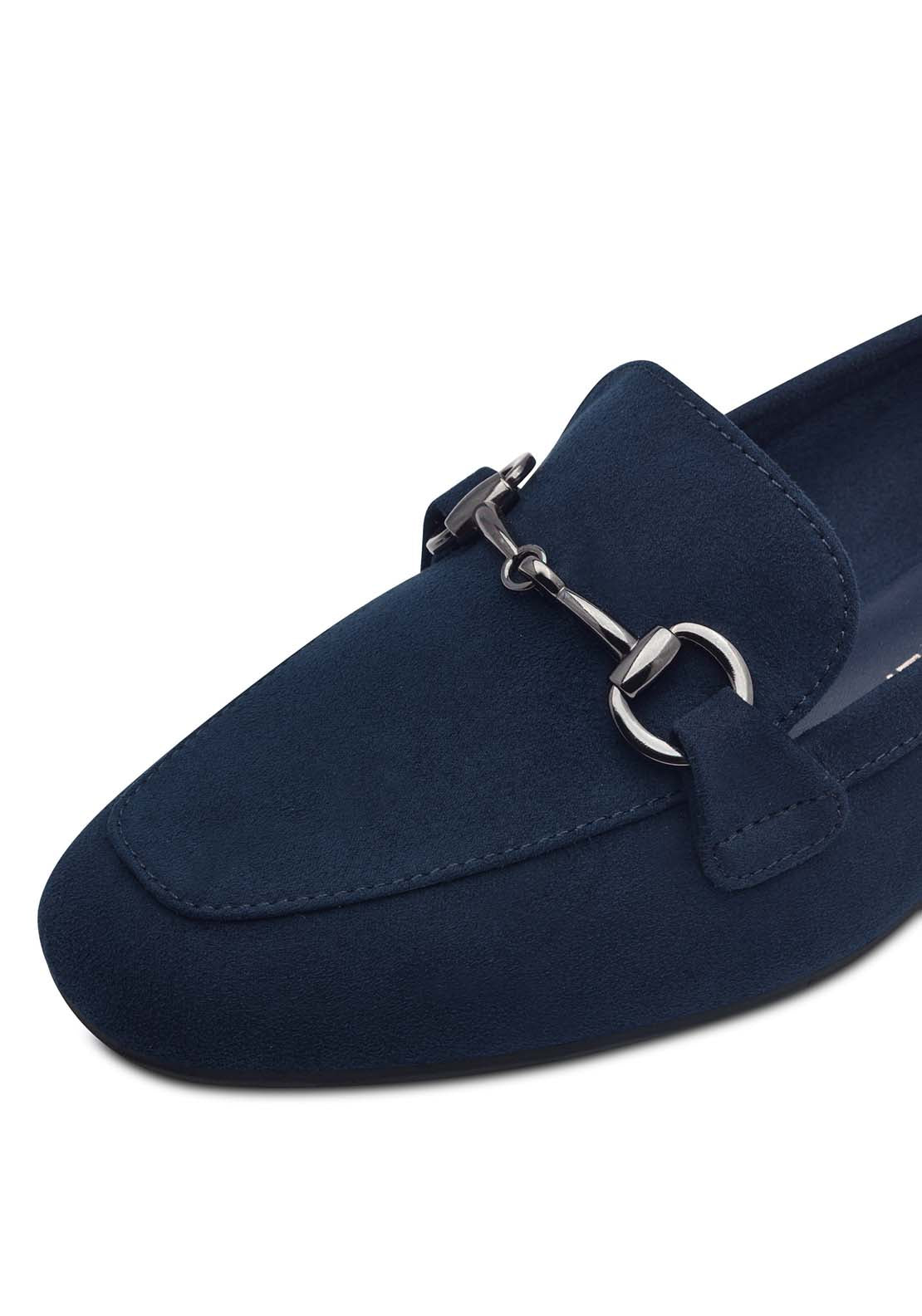 Marco Tozzi Jo Buckle Loafer - Navy 6 Shaws Department Stores