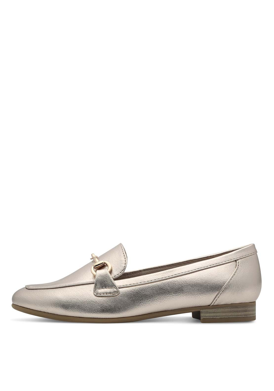 Marco Tozzi Teddy Buckle Loafer - Platinum 4 Shaws Department Stores