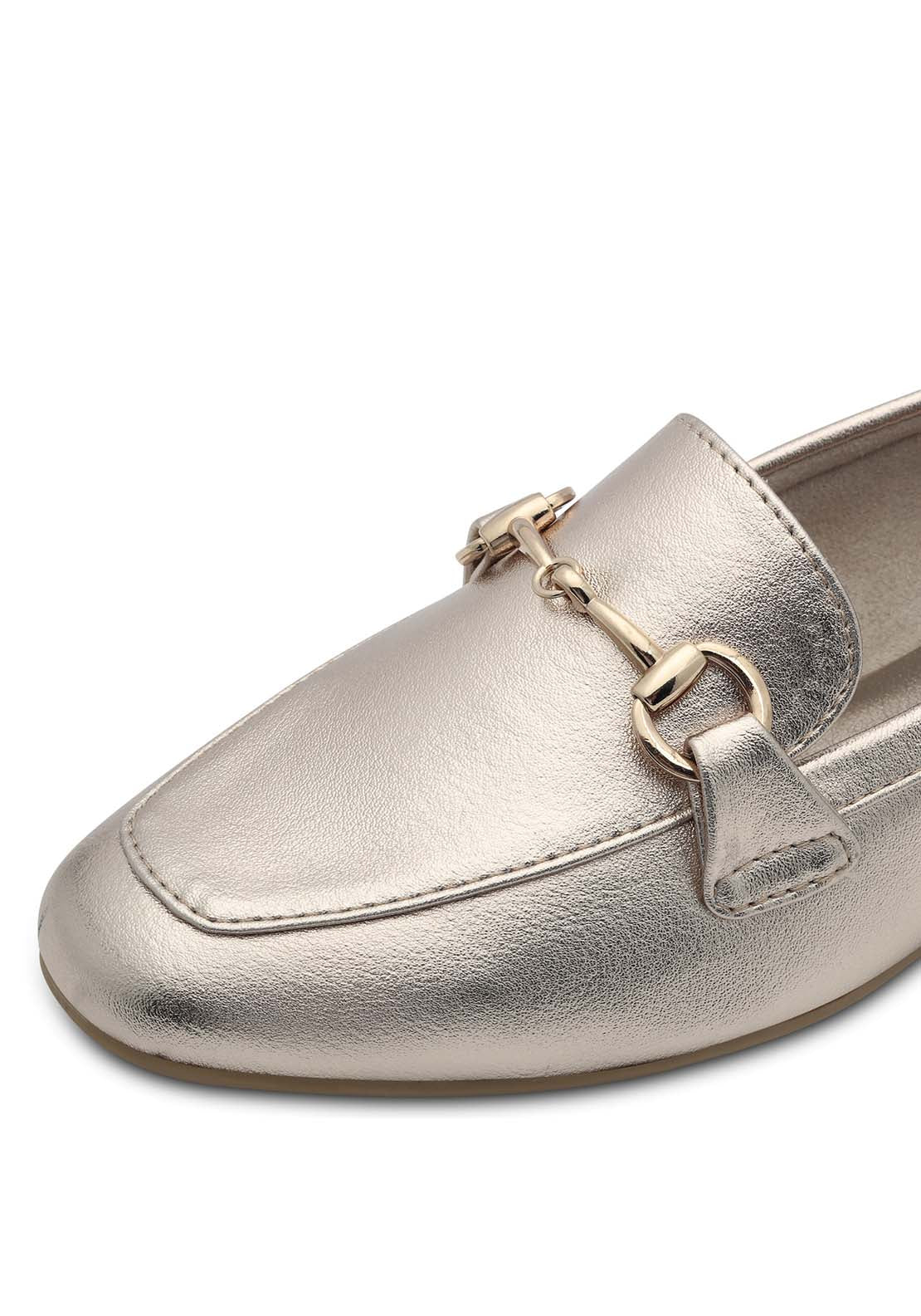 Marco Tozzi Teddy Buckle Loafer - Platinum 6 Shaws Department Stores