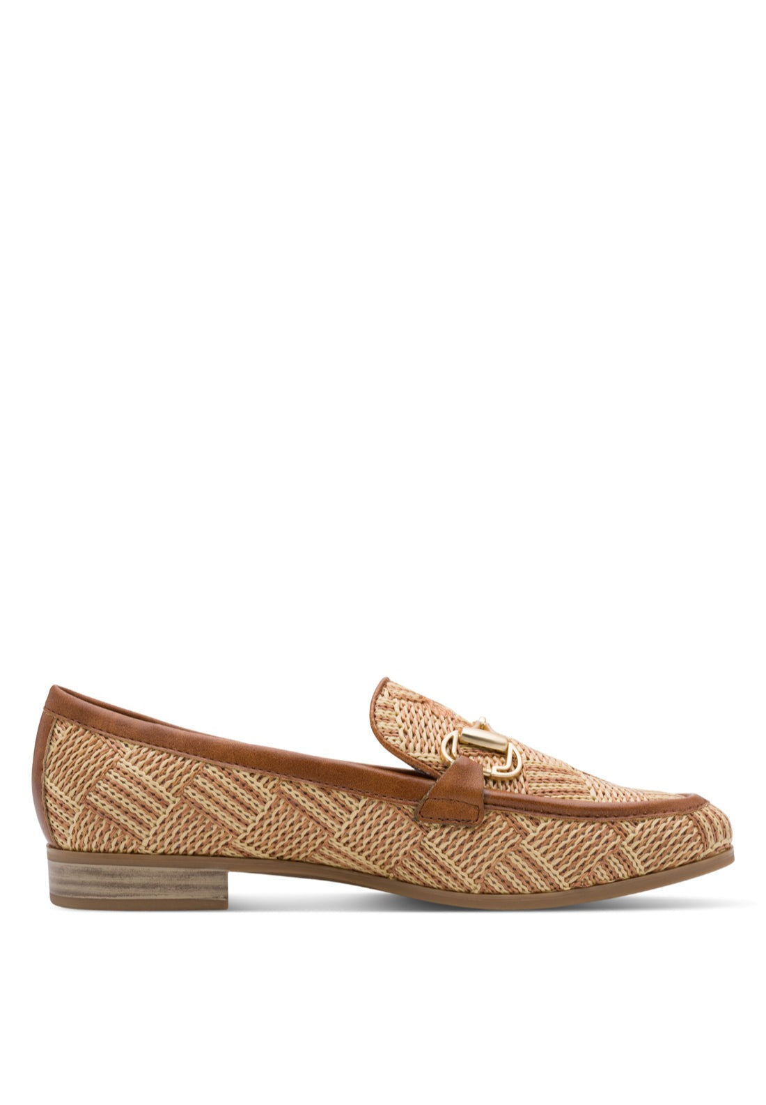 Marco Tozzi Rafia Loafer - Cognac Comb 1 Shaws Department Stores