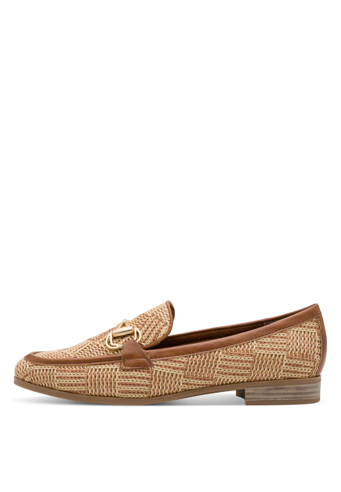 Marco Tozzi Rafia Loafer - Cognac Comb 2 Shaws Department Stores