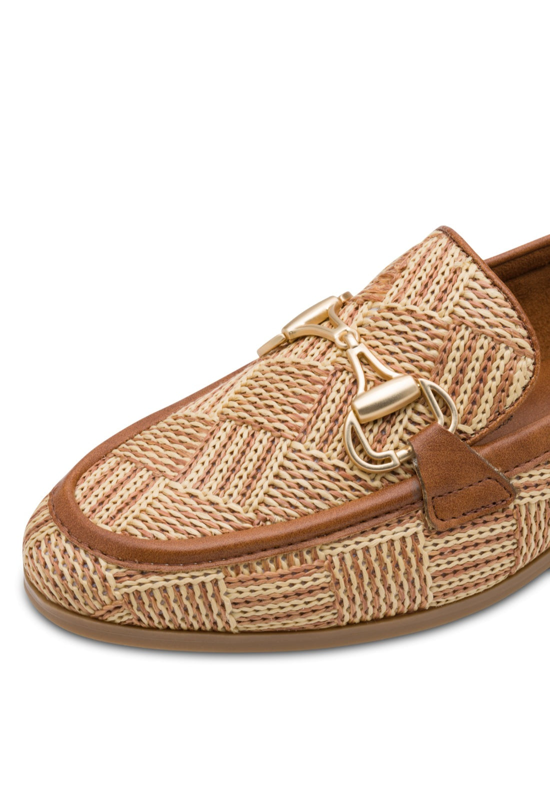 Marco Tozzi Rafia Loafer - Cognac Comb 4 Shaws Department Stores
