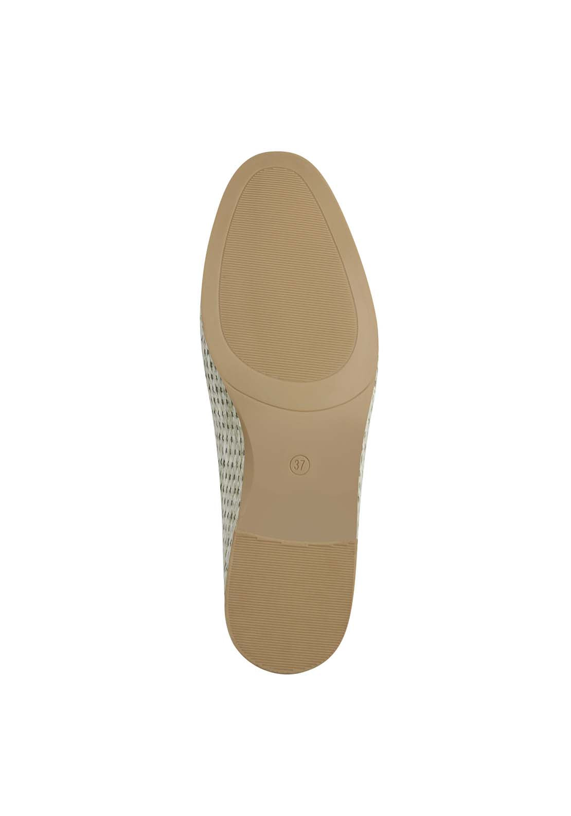 Marco Tozzi Tweed Natural Loafer - Moss 5 Shaws Department Stores