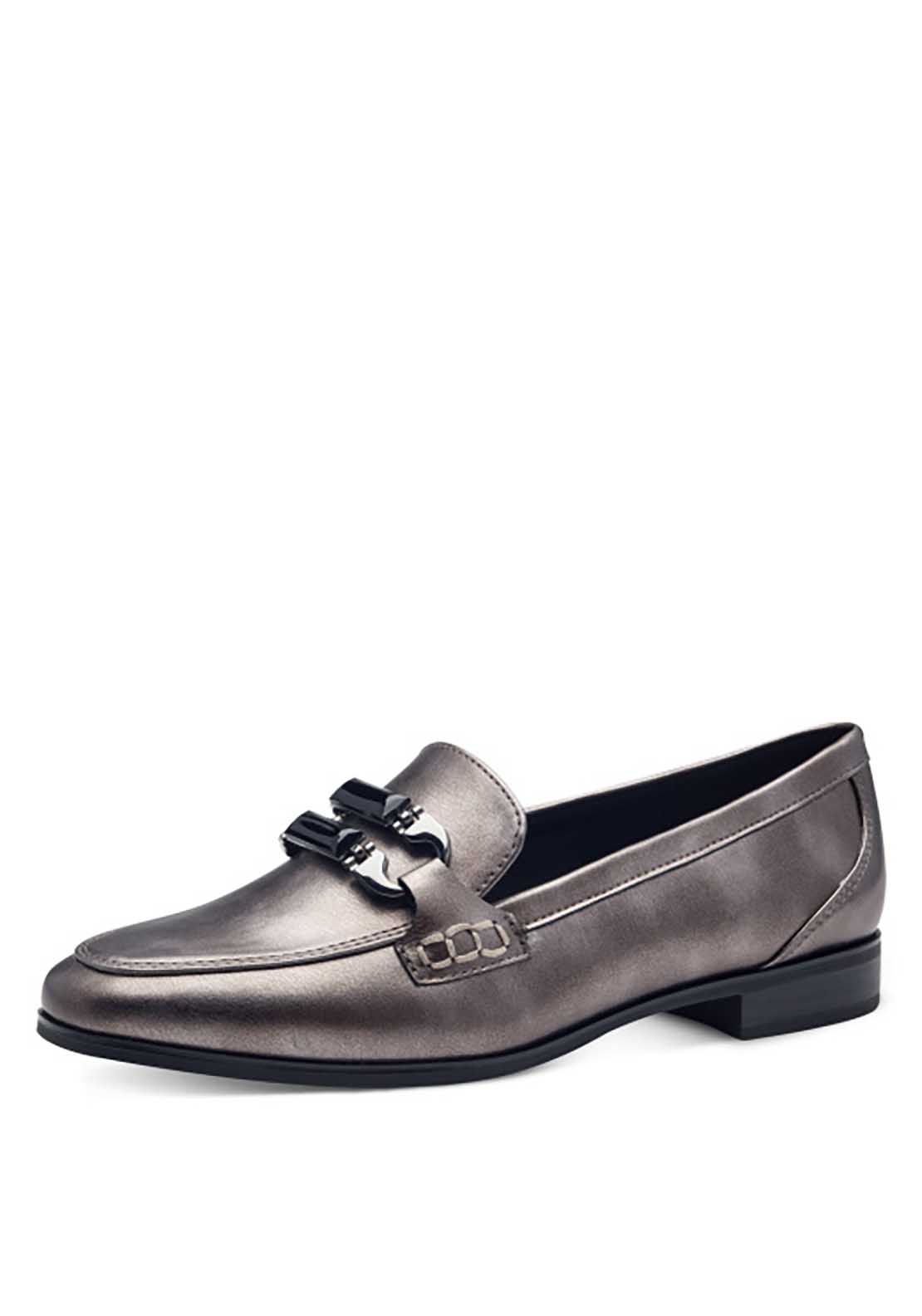 Marco Tozzi Washington Loafer - Pewter 1 Shaws Department Stores
