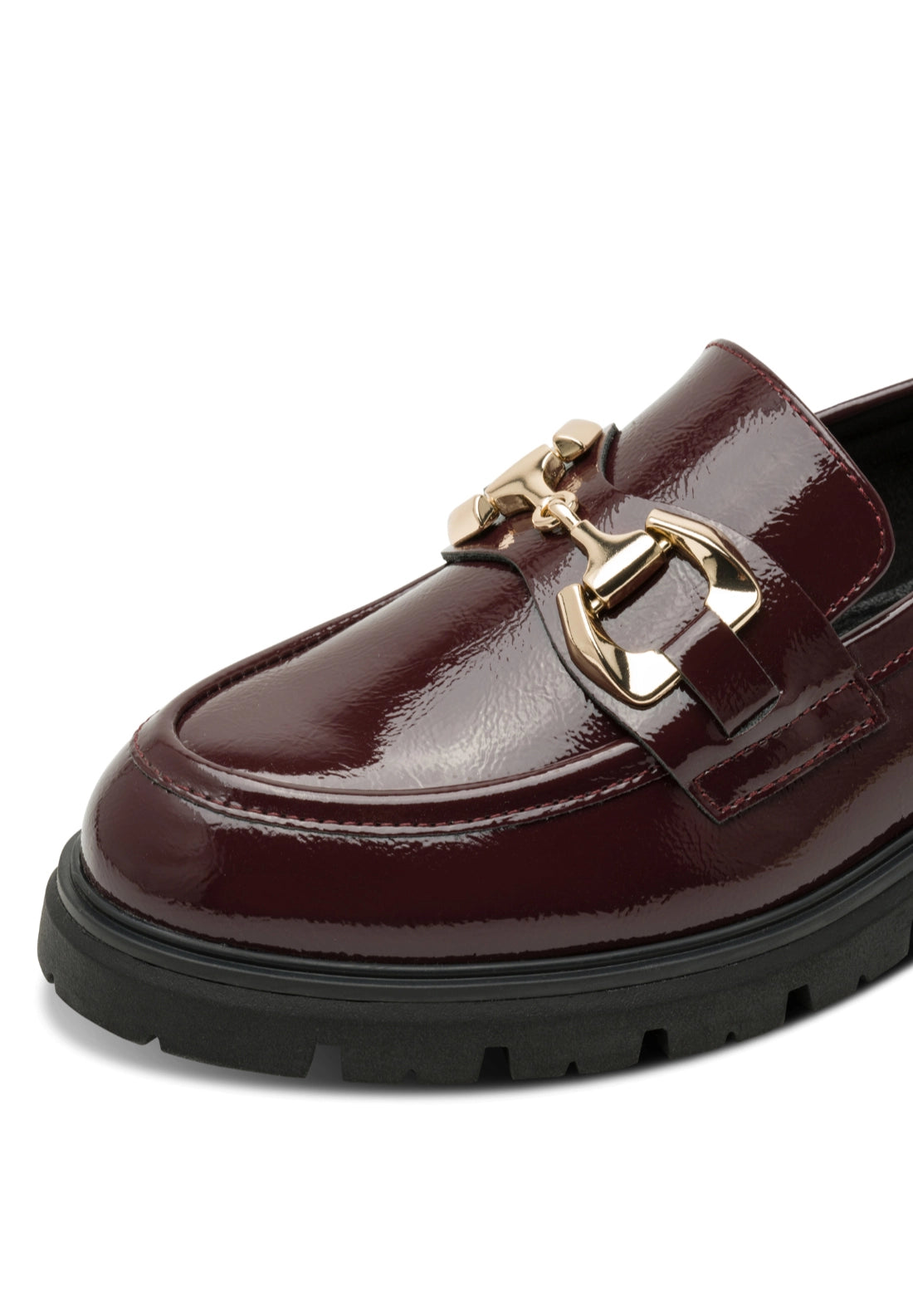 Chunky Bit Detail Loafer - Bordeaux Pat
