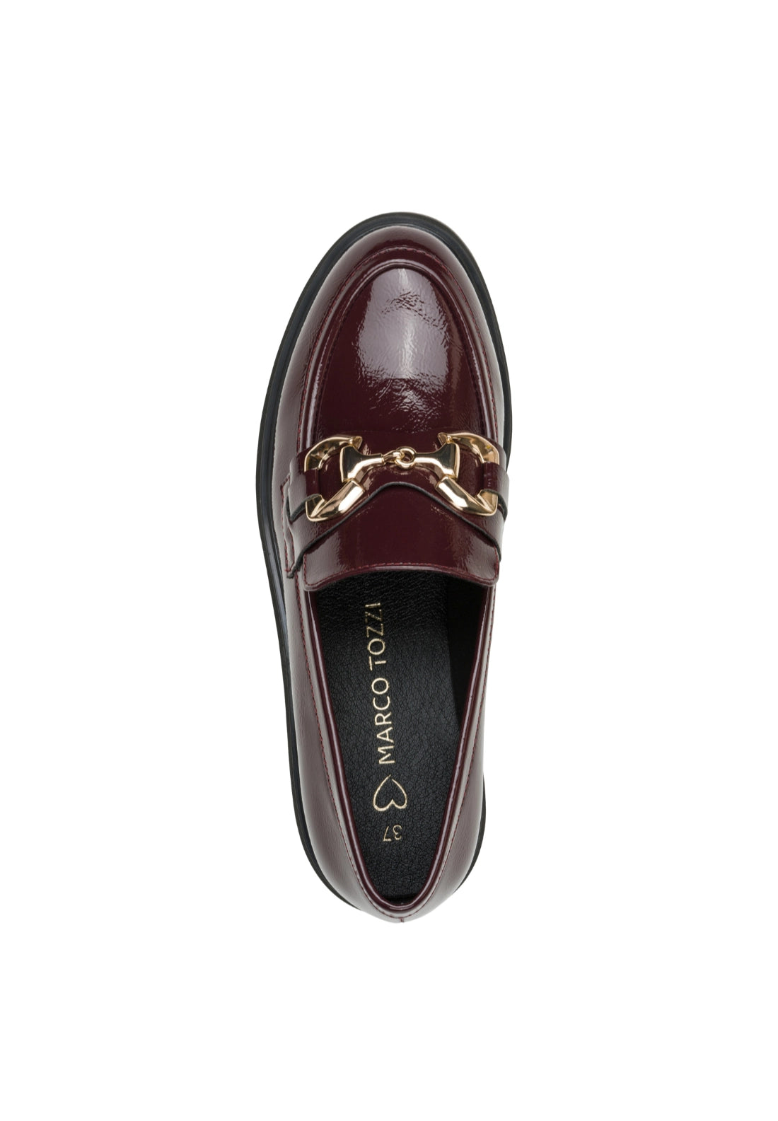 Chunky Bit Detail Loafer - Bordeaux Pat