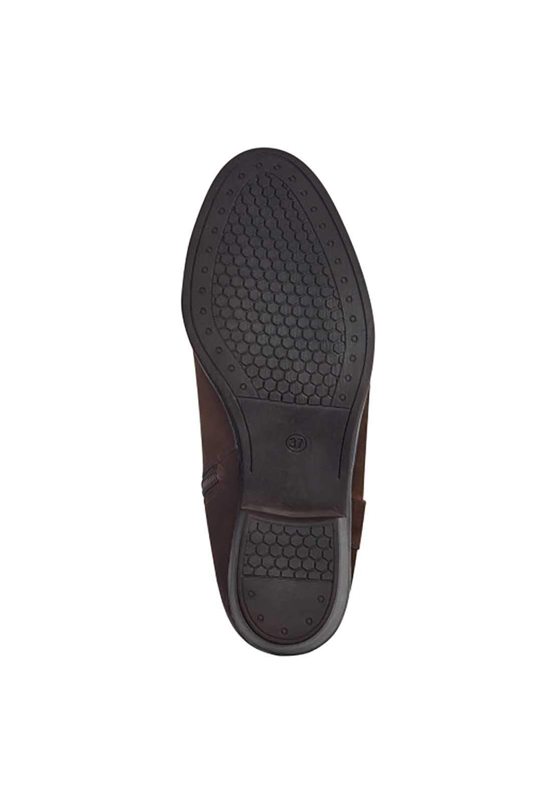 Marco Tozzi Maine Cowboy Ankle Boot - Café Nubuck 5 Shaws Department Stores