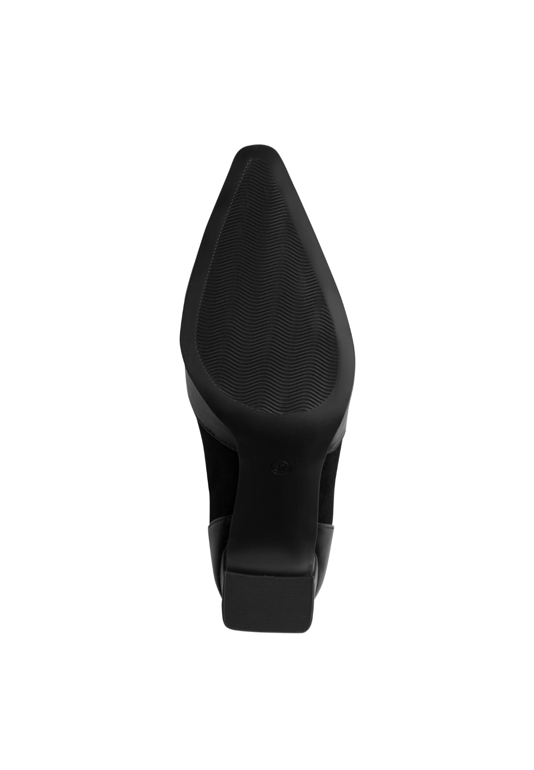 Multi Textile Heel Boot - Black