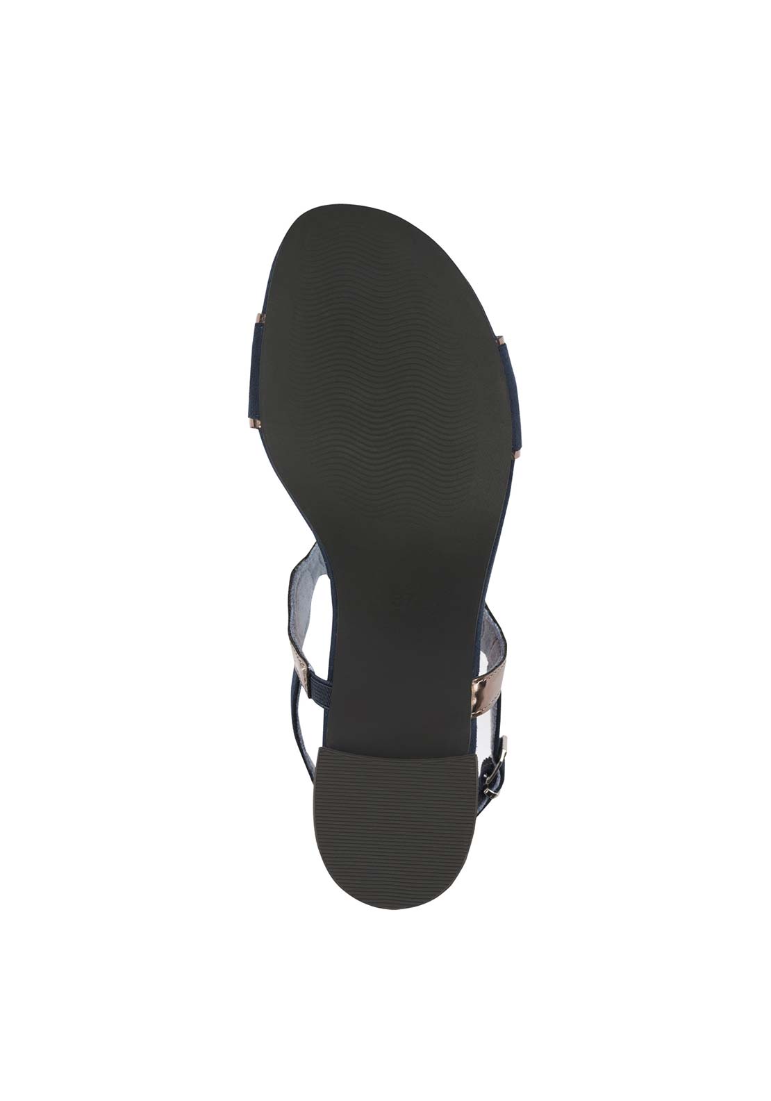 Marco Tozzi Low Heeled Sandal - Navy 6 Shaws Department Stores