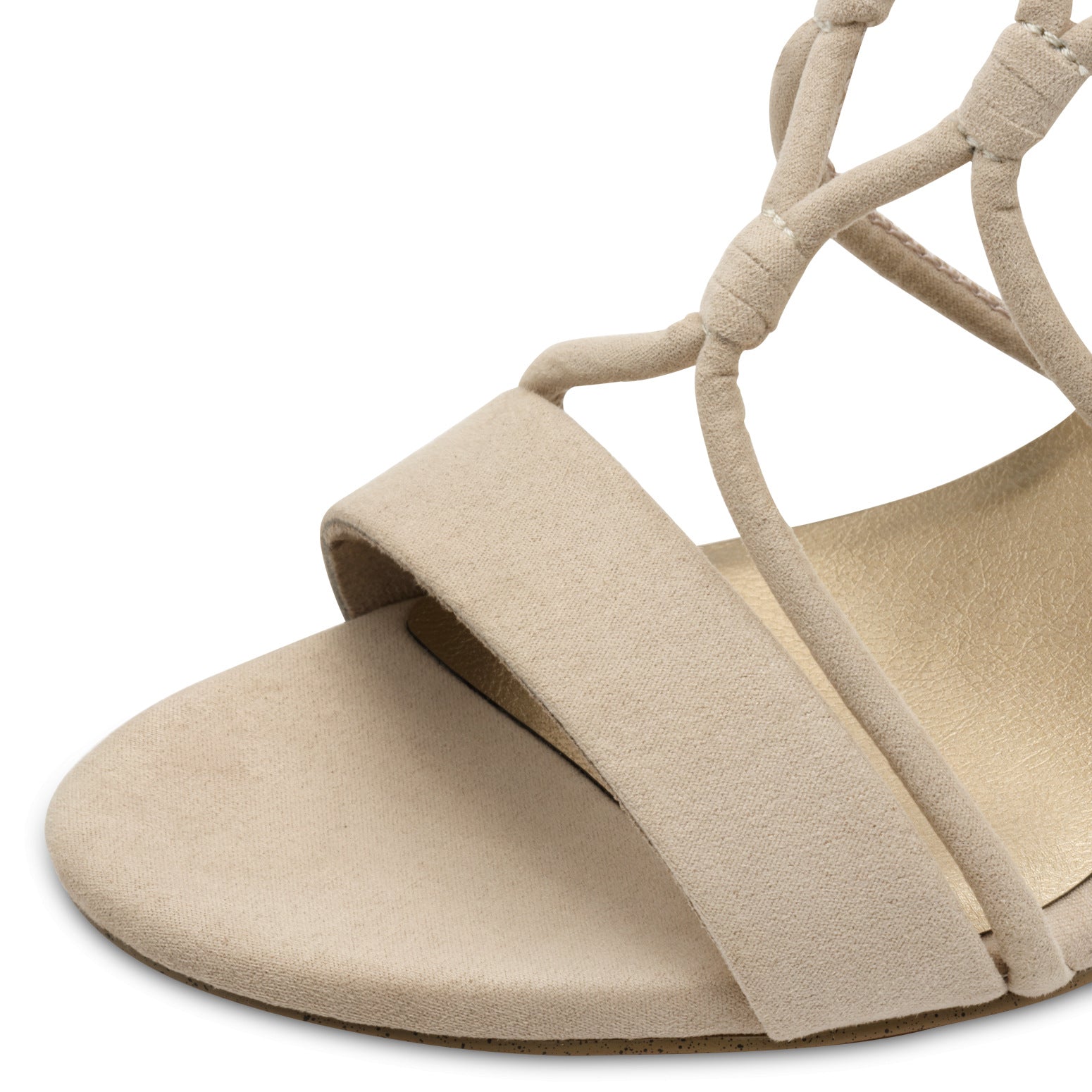 Marco Tozzi Block Heel Sandal - Dune 4 Shaws Department Stores