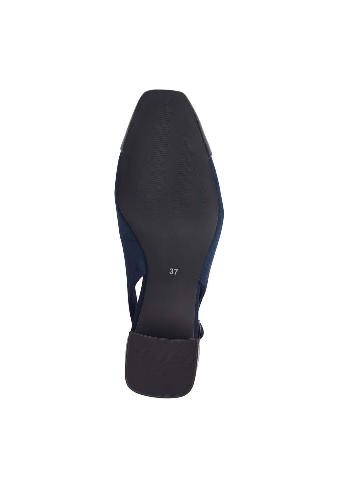 Marco Tozzi Addison Sling Back - Navy 5 Shaws Department Stores