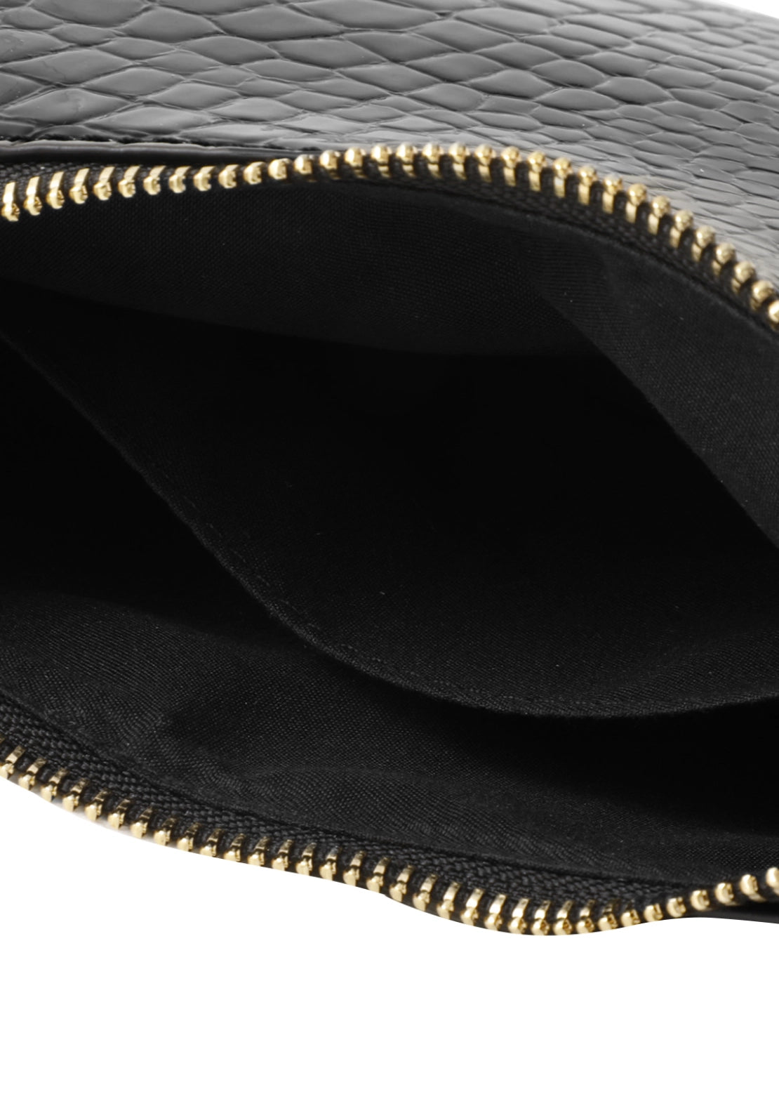 Marco Tozzi Croc Chain Detail Shoulder Bag - Black 3 Shaws Department Stores