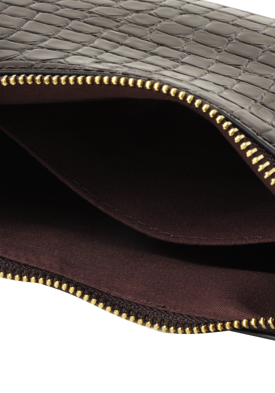 Marco Tozzi Croc Chain Detail Shoulder Bag - Cognac Croc 3 Shaws Department Stores