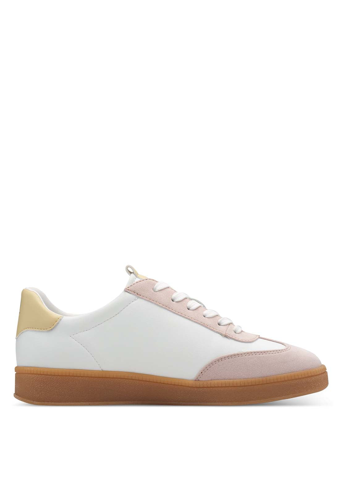 Marco Tozzi Stephanie Trainer - White/powder 4 Shaws Department Stores