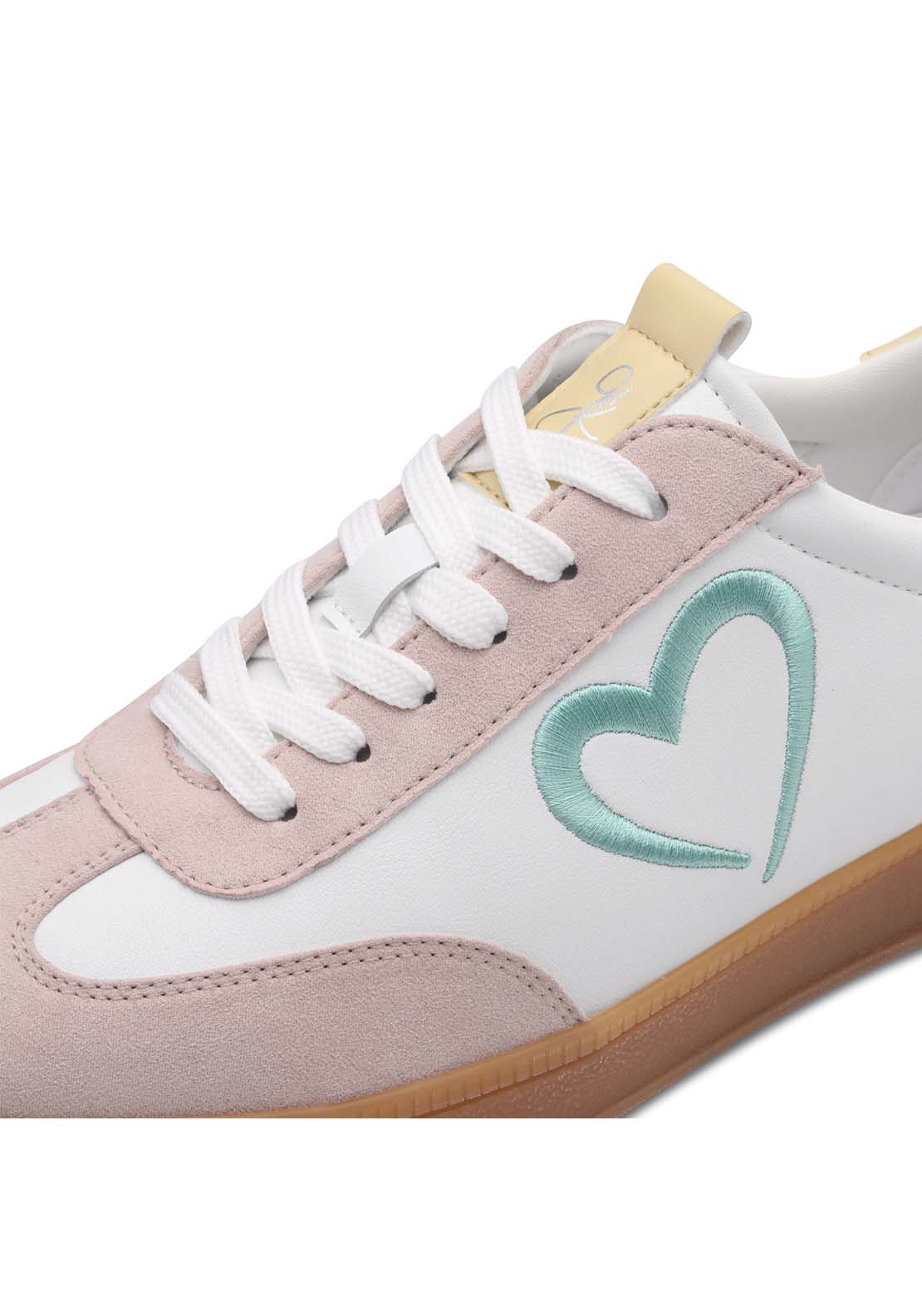 Marco Tozzi Stephanie Trainer - White/powder 6 Shaws Department Stores