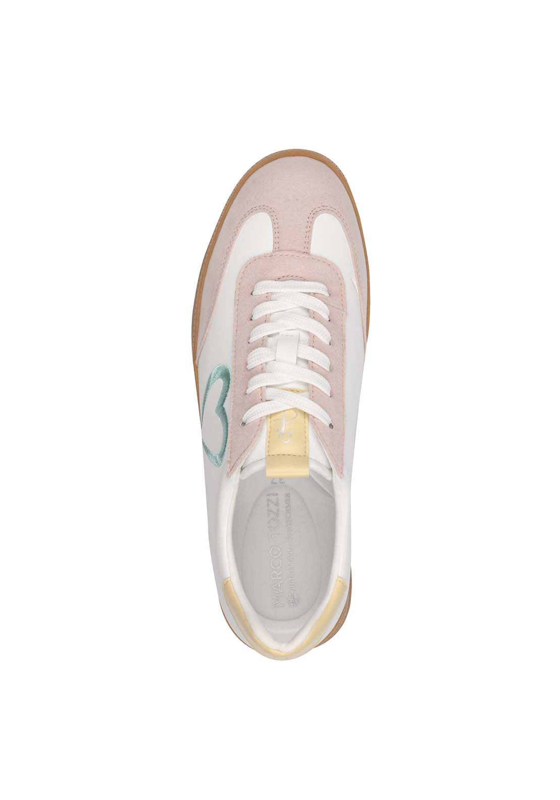 Marco Tozzi Stephanie Trainer - White/powder 3 Shaws Department Stores