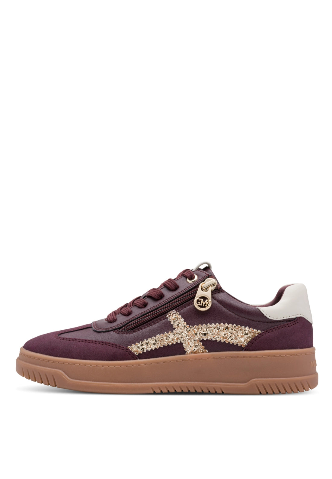 Gum Sole Zip Trainer - Mulberry Comb