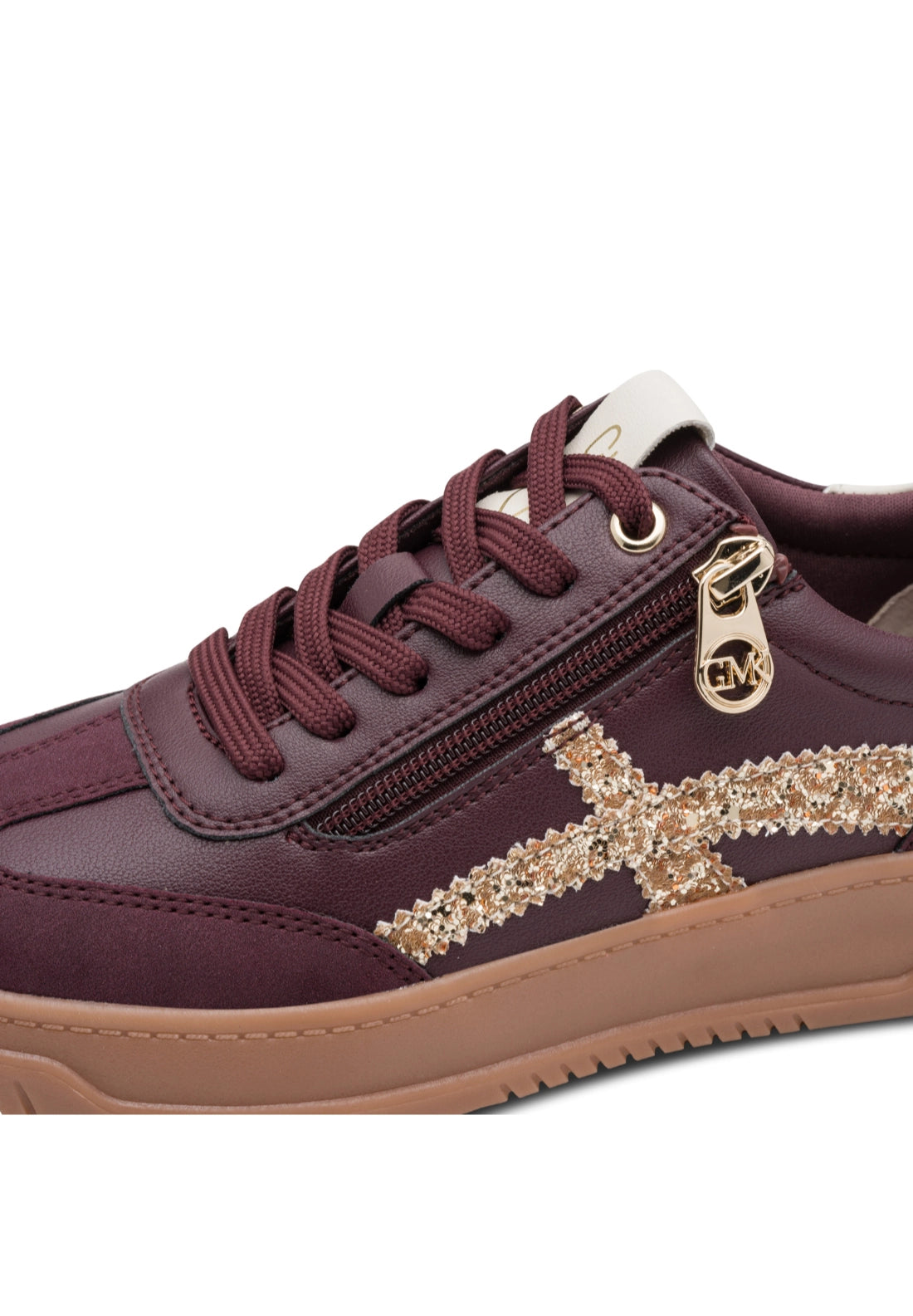 Gum Sole Zip Trainer - Mulberry Comb