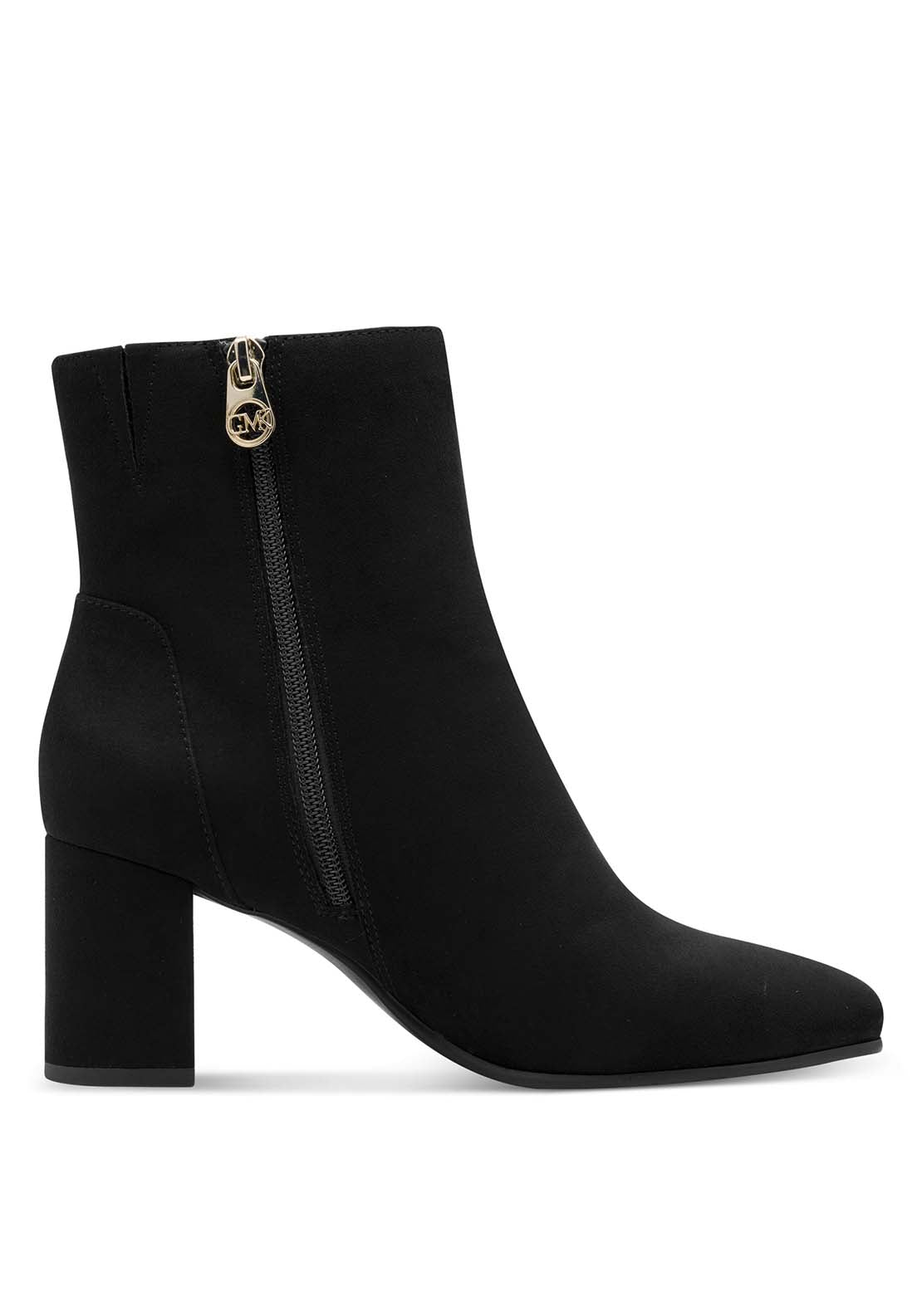 Marco Tozzi Metallic Trim Hi Heeled Boot - Black 3 Shaws Department Stores